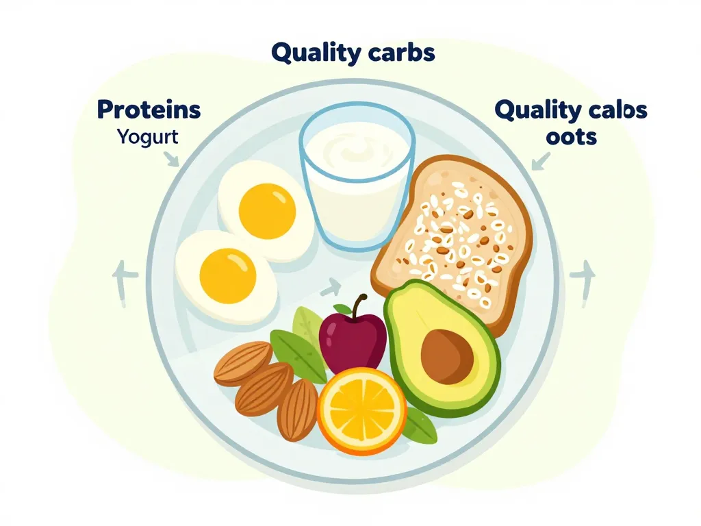 petit dejeuner pour secher schema macronutriments