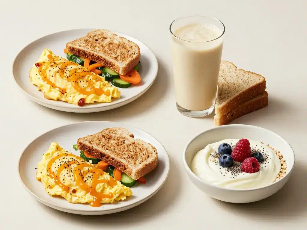 petit dejeuner pour secher plateaux modeles repas