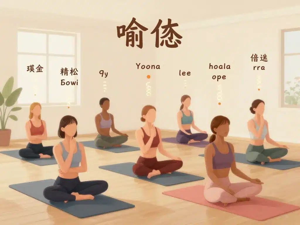 Scène pratique yoga 6 lettres au quotidien