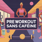 illustration vectorielle pre workout sans cafeine