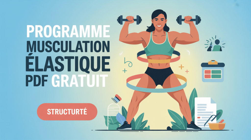programme musculation elastique pdf gratuit illustration vectorielle