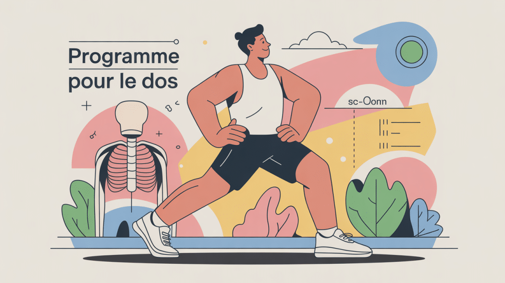 programme pour le dos image centrale illustration renforcement