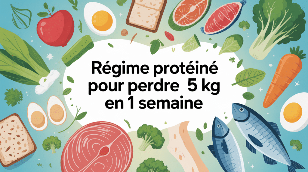 regime proteine 5 kg en 1 semaine menu gratuit illustration perte de poids rapide