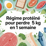 regime proteine 5 kg en 1 semaine menu gratuit illustration perte de poids rapide