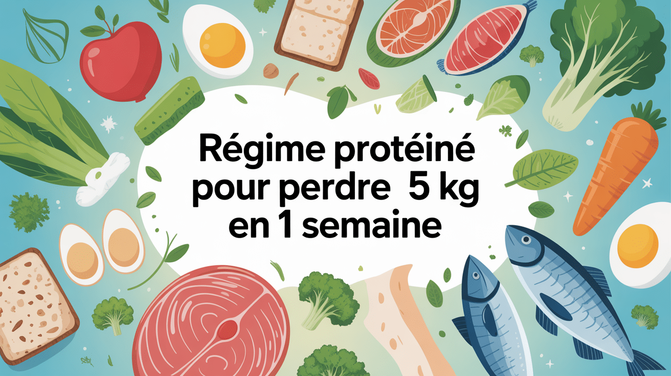 regime proteine 5 kg en 1 semaine menu gratuit illustration perte de poids rapide