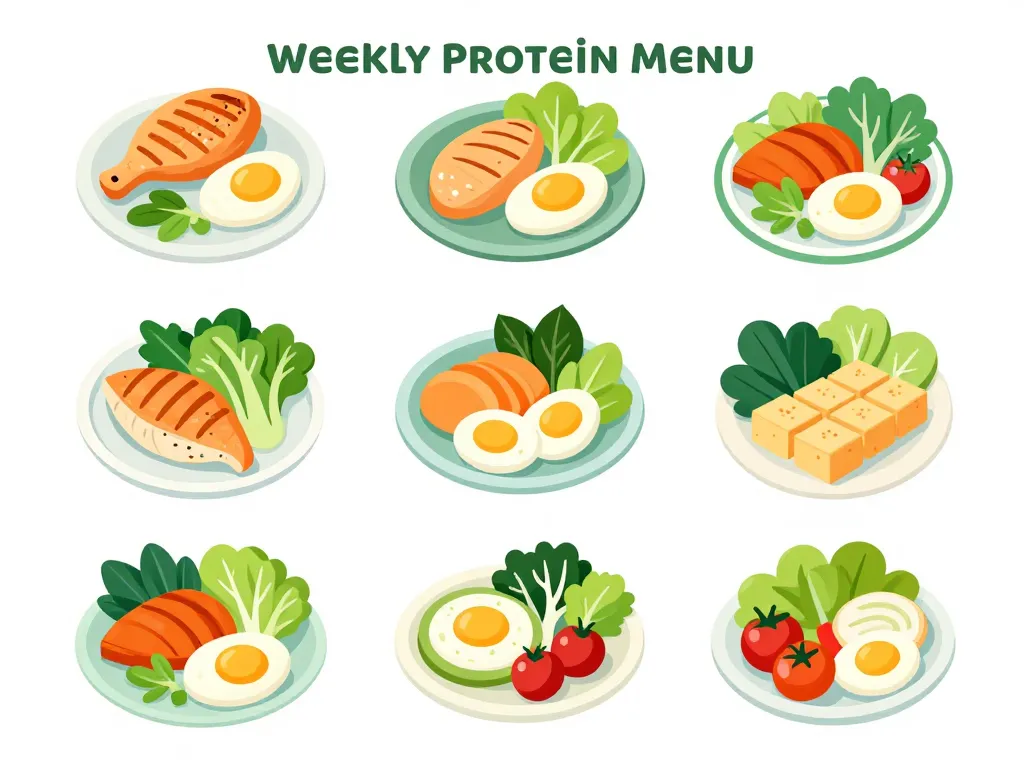 regime proteine 5 kg en 1 semaine menu gratuit visuel repas semaine