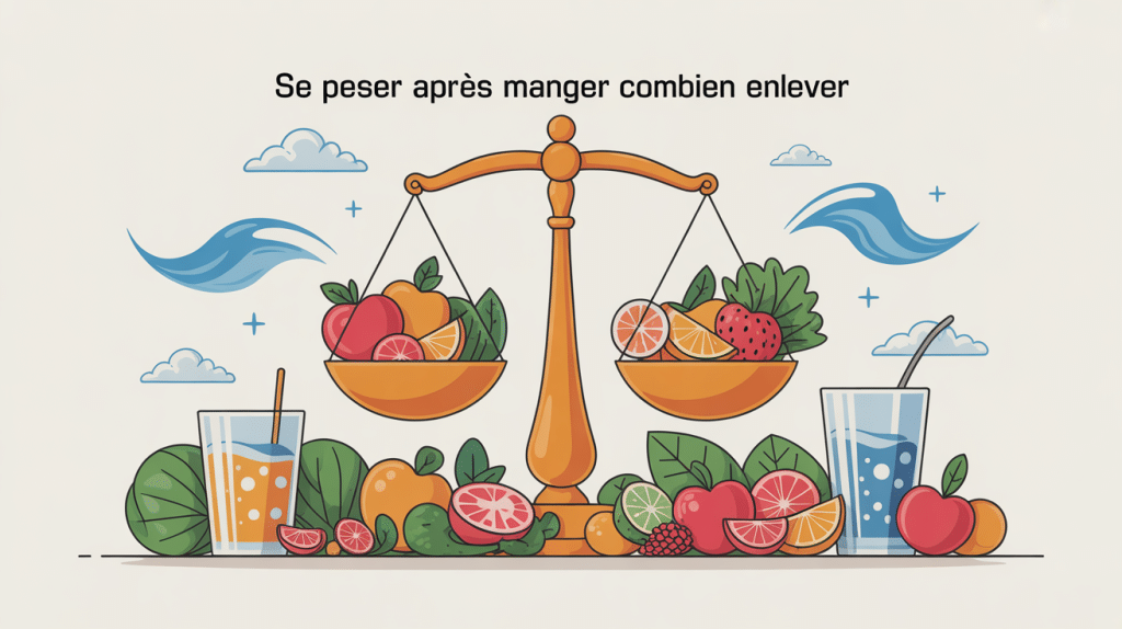 se peser apres manger combien enlever image variabilité sur balance