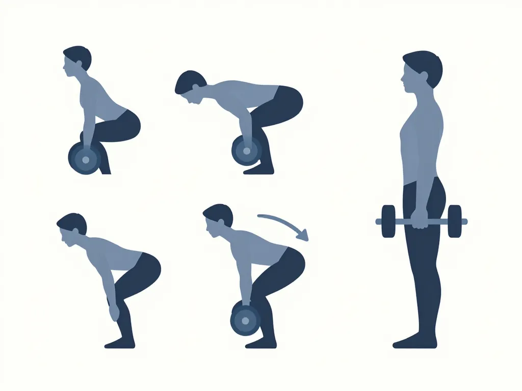 souleve de terre halteres technique correcte