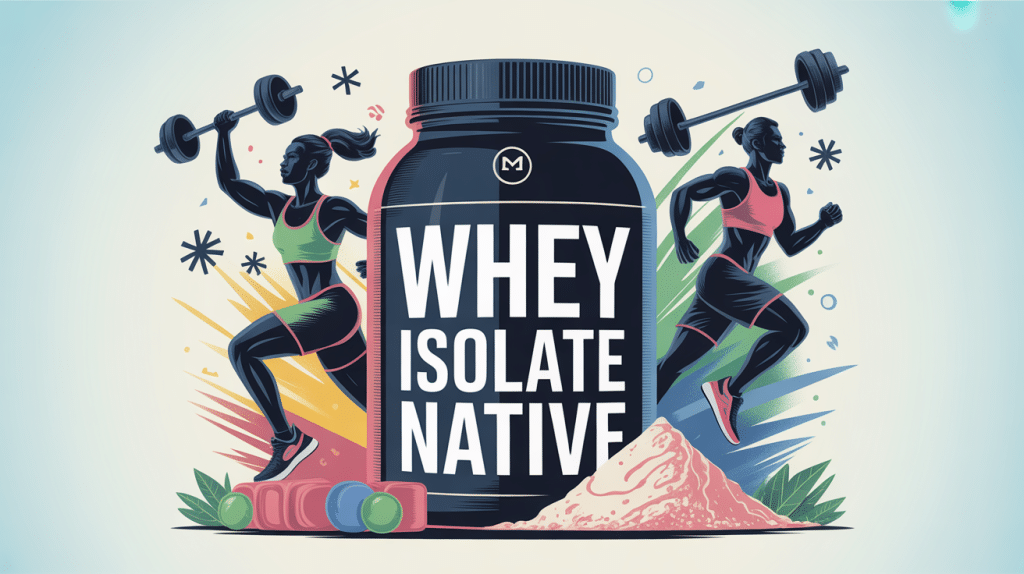 illustration sportive whey isolate native nutri moderne