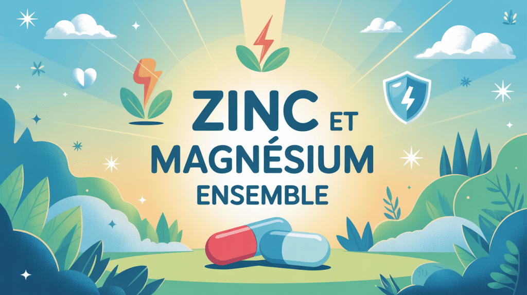 illustration zinc et magnesium ensemble bienfaits energie sommeil immunite