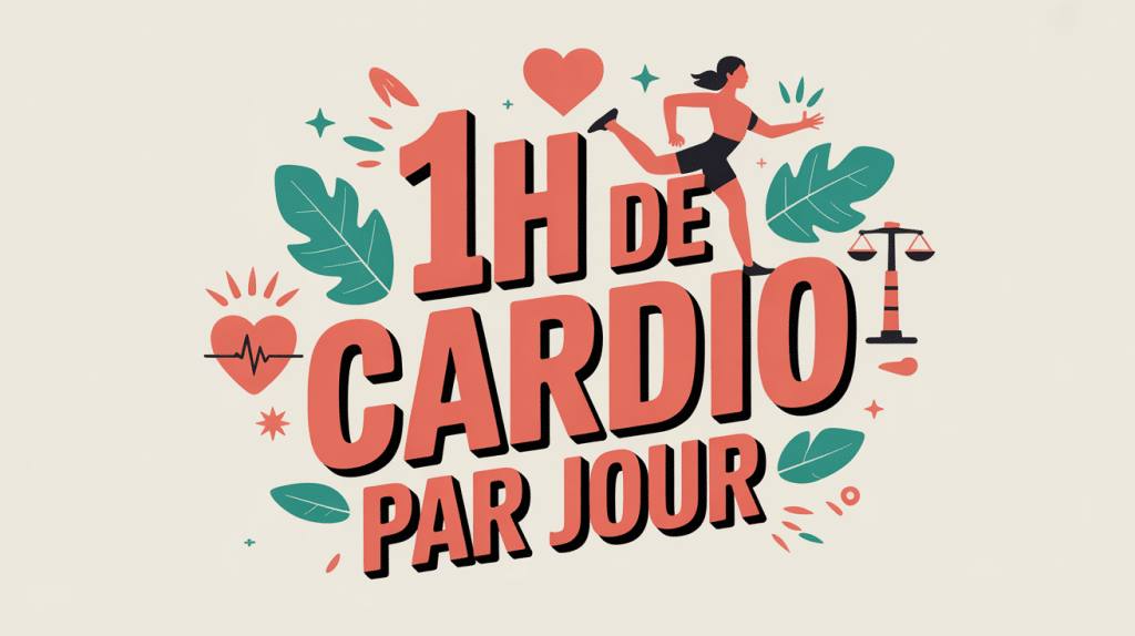 illustration effets 1h de cardio par jour resultat silhouette et santé