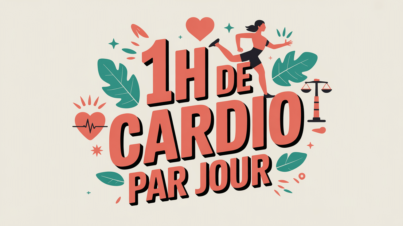 illustration effets 1h de cardio par jour resultat silhouette et santé