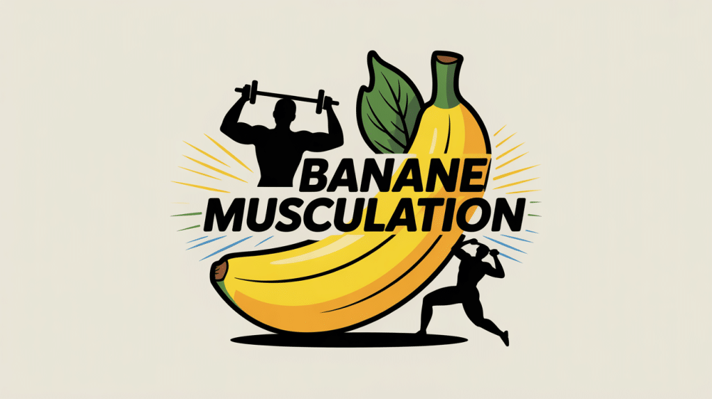Banane pour musculation énergie haltères