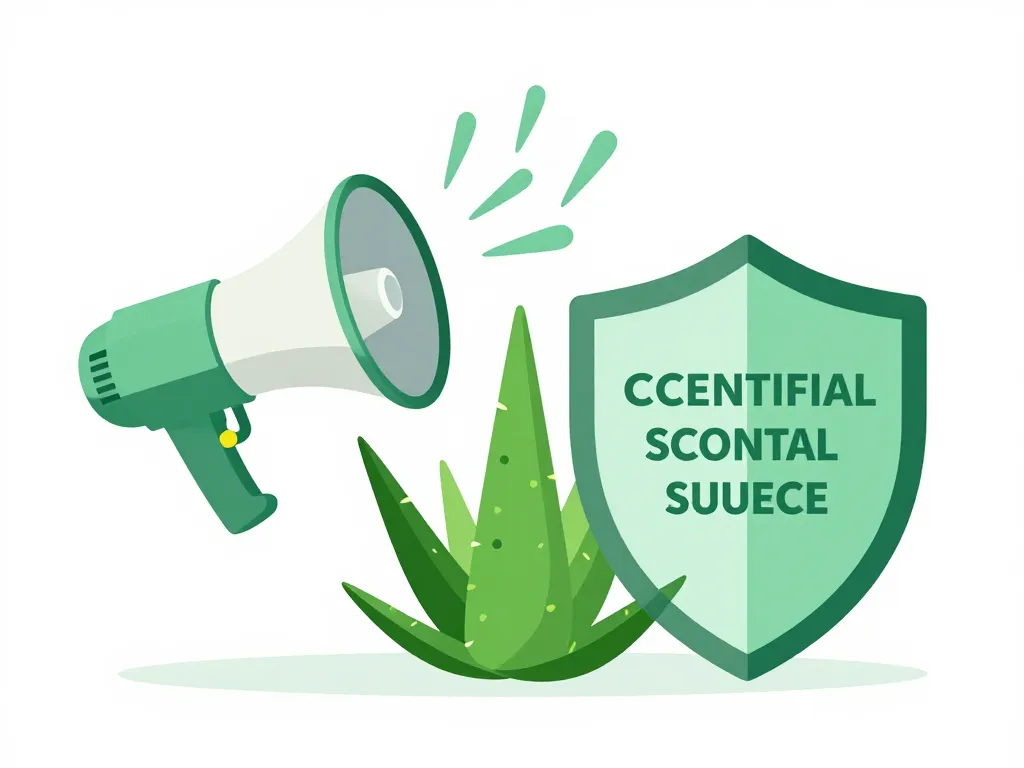 bienfait du jus aloe vera, métaphore entre marketing et science