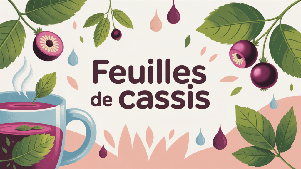 Illustration bienfaits des feuilles de cassis santé naturelle