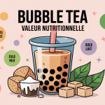 bubble tea nutritional information illustration calories et ingrédients