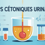 corps cetonique dans urine illustration test bandelette