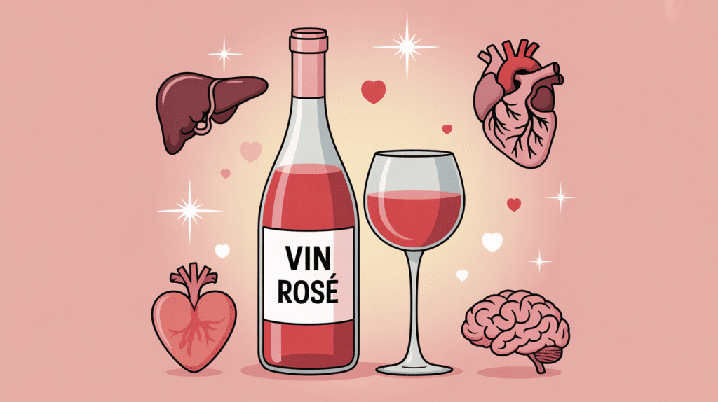 danger du vin rosé illustration risques santé