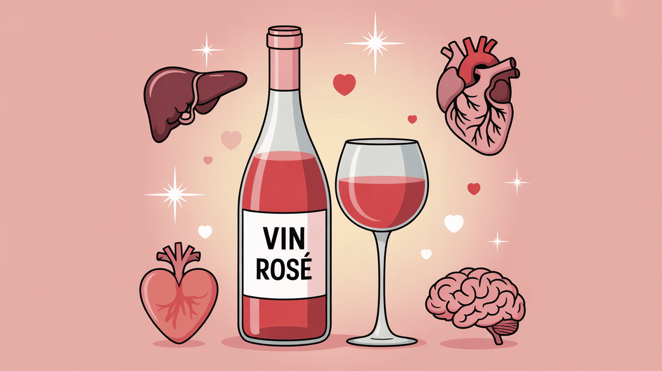danger du vin rosé illustration risques santé