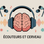 Effets des écouteurs sur le cerveau en image illustrée