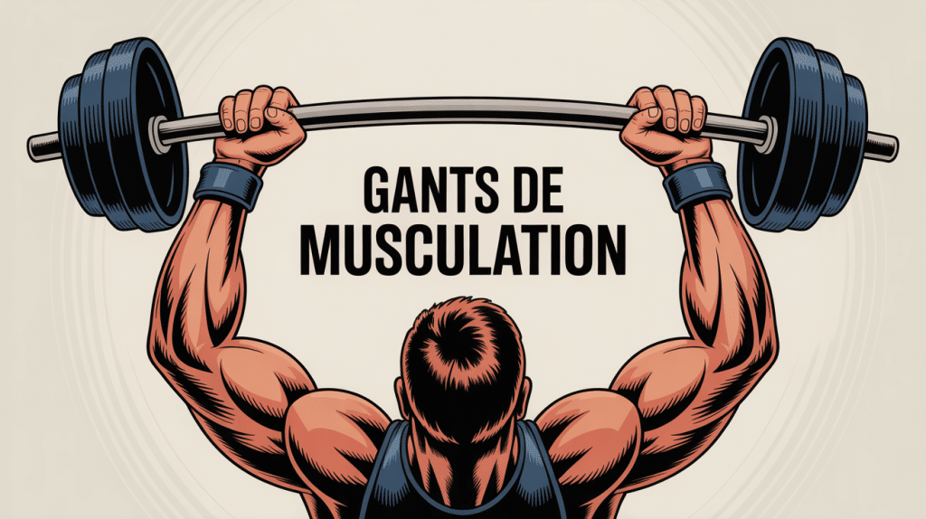 illustration moderne gants pour la musculation sur barre