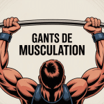 illustration moderne gants pour la musculation sur barre