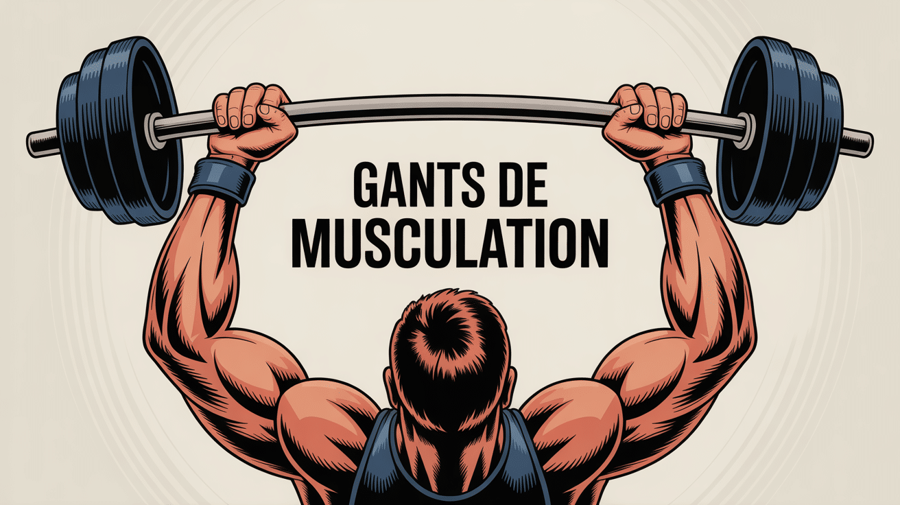 illustration moderne gants pour la musculation sur barre