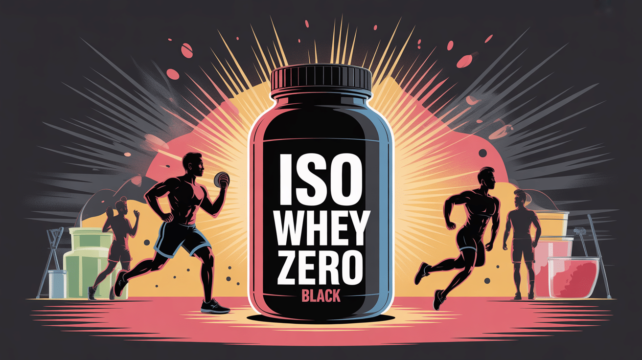 iso whey zero black pot protéine illustration
