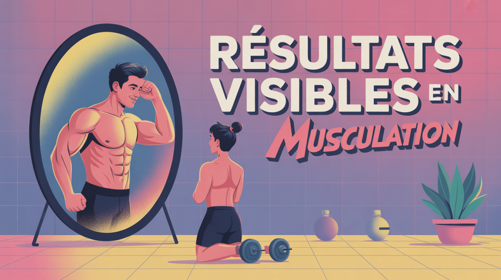illustration miroir musculation combien de temps pour des résultats visibles