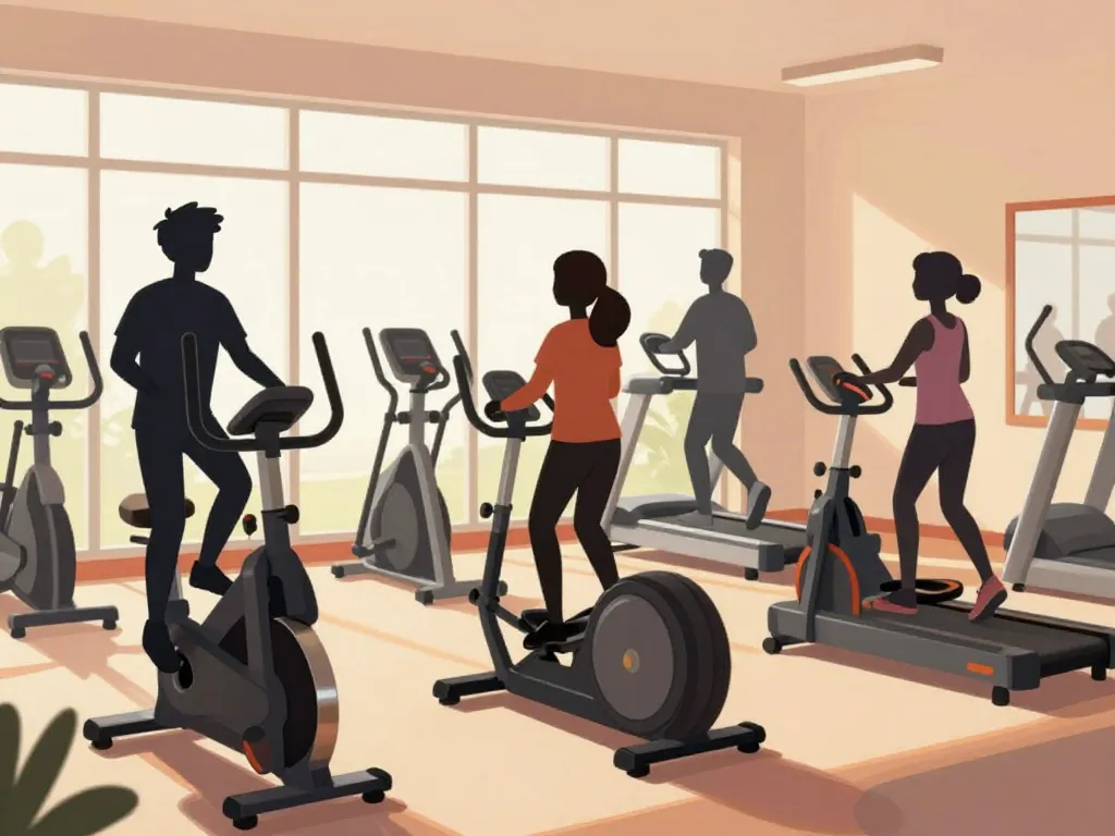 programme cardio salle de sport pour débutant sur vélo, tapis, elliptique