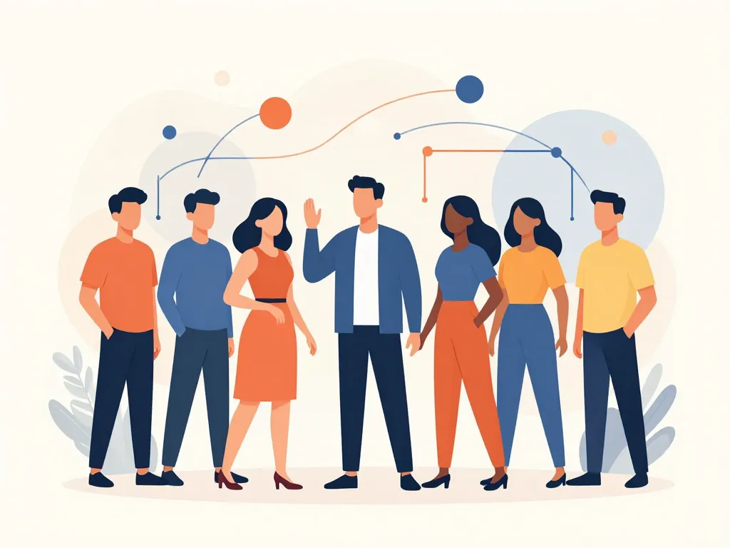 psychologues sociaux groupe dynamiques illustration