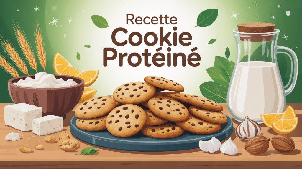 Assortiment de cookies protéinés maison avec ingrédients naturels