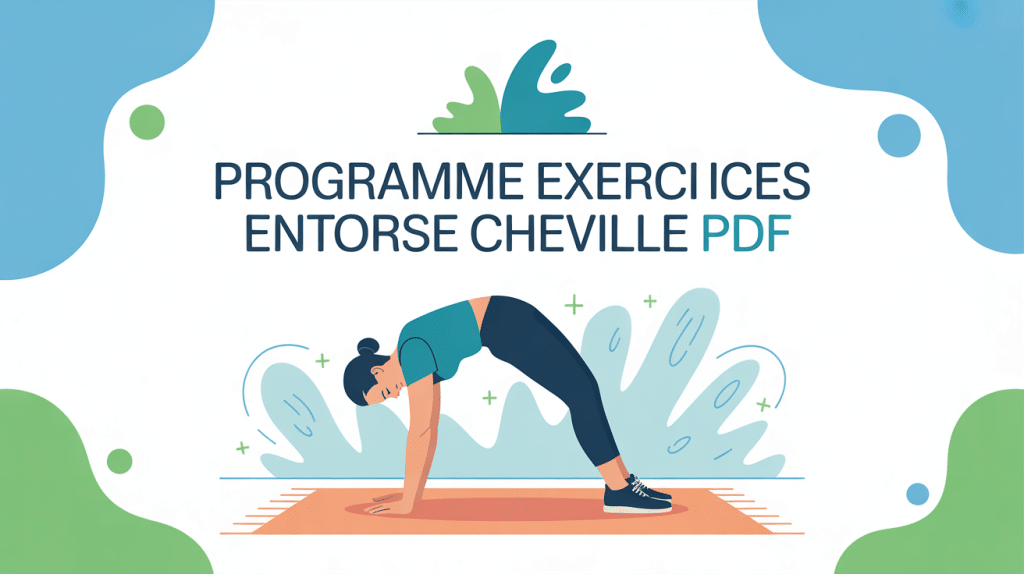 rééducation entorse cheville exercices pdf illustration centrale