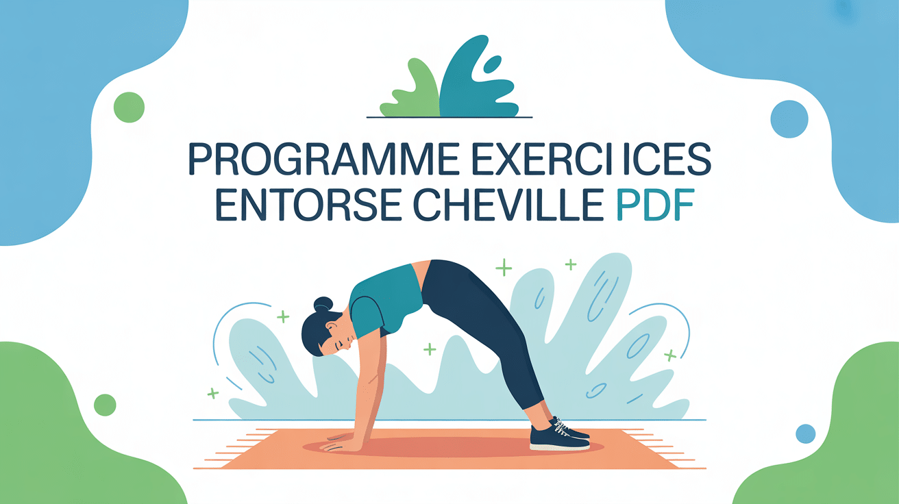 rééducation entorse cheville exercices pdf illustration centrale