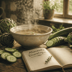 aliments diurétiques légumes frais bol bouillon