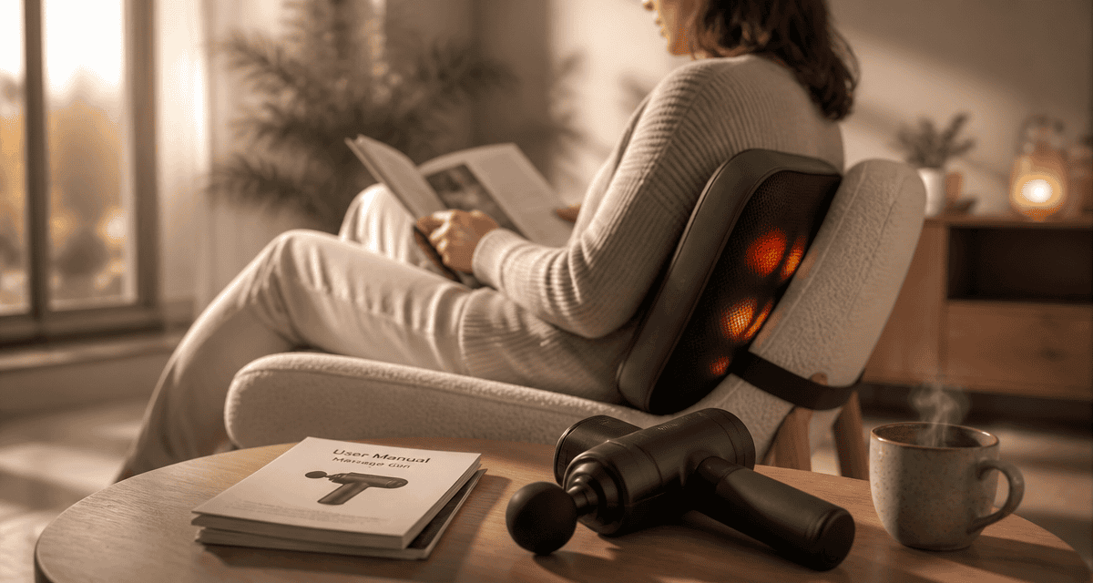 appareil de massage pour le dos sur fauteuil