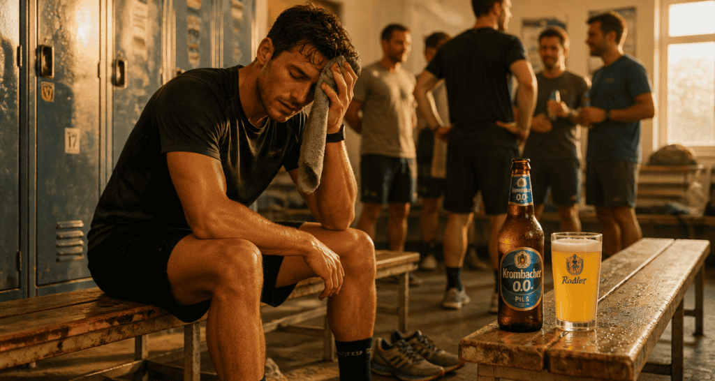 biere apres le sport vestiaire sportif