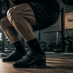 chaussure pour le squat talon 2,5 cm en action