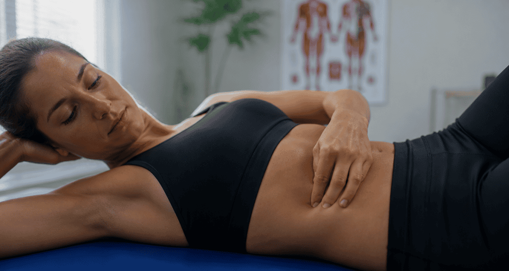 diastasis ventre gonflé auto-test femme