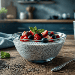 Graine de chia perte de poids bol pudding