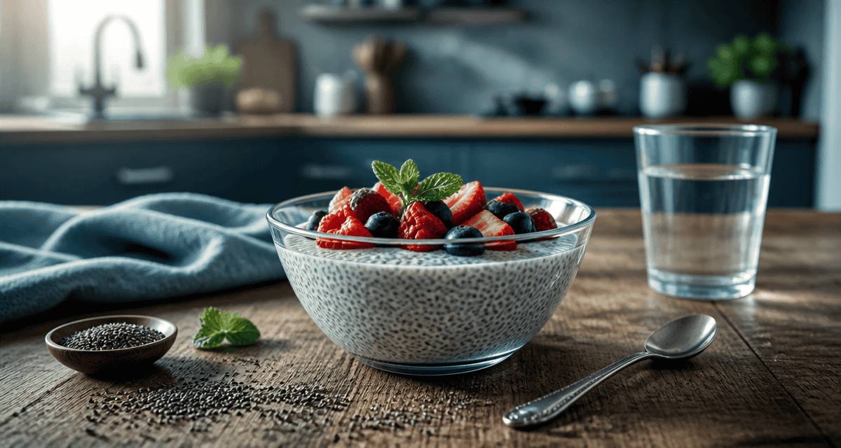 Graine de chia perte de poids bol pudding