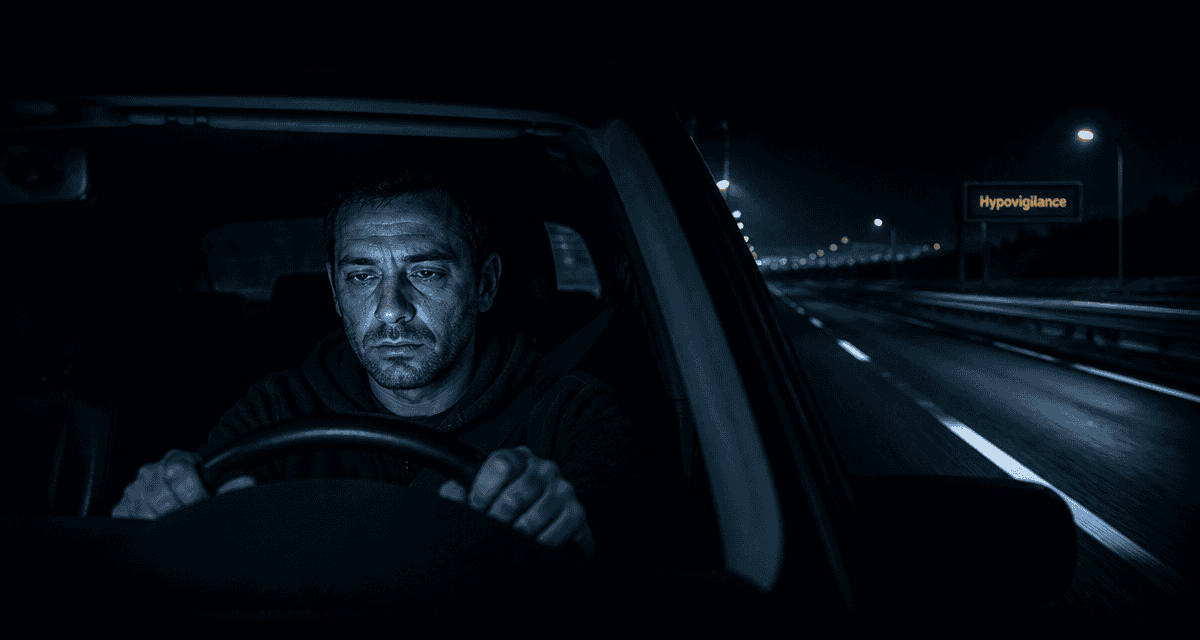 hypovigilance conducteur fatigué autoroute nuit