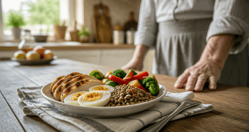 maladie liee au manque de proteines repas senior