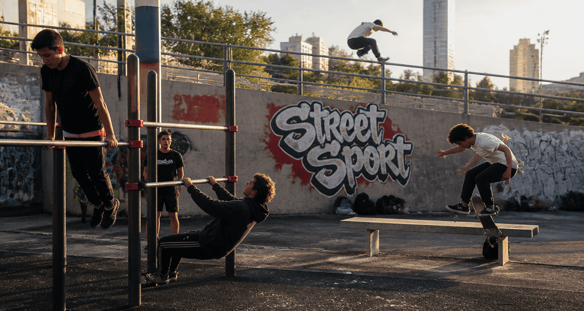 street sport jeunes sur barres et skate