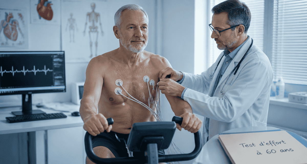test d effort a 60 ans homme sur velo cardiologue