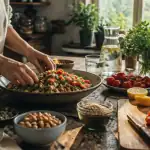 aliments riches en fibres pour maigrir salade quinoa pois chiches