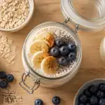 overnight oats perte de poids avec fruits et graines