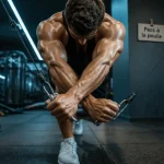 Pec a la poulie, athlète en salle