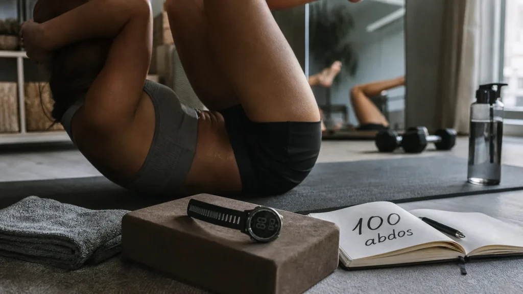 100 abdos par jour : reverse crunch, abdos visibles