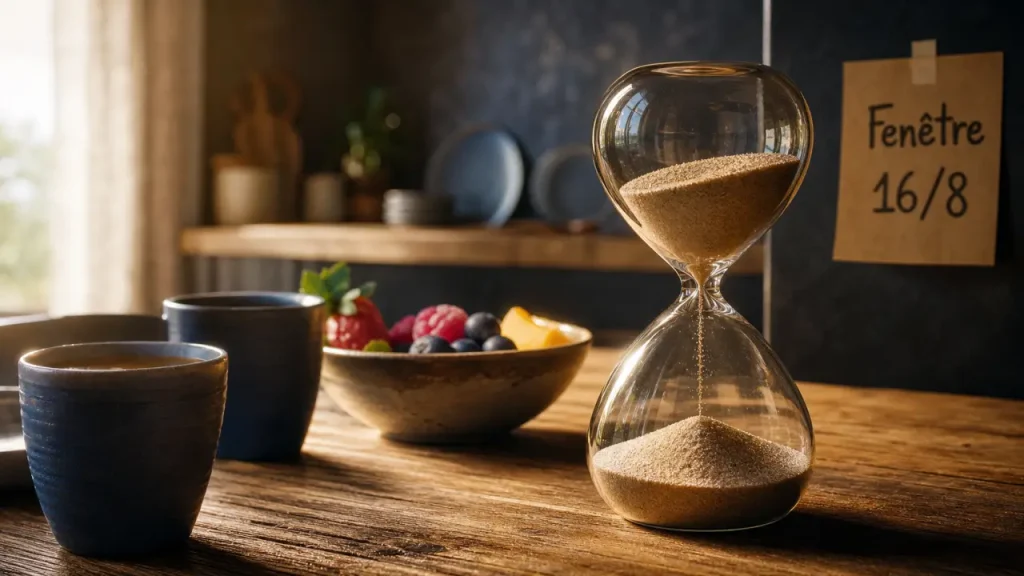 Jeûne intermittent : 16/8, fenêtres horaires et erreurs à éviter